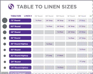 Linen Size Chart Preview - click to download PDF