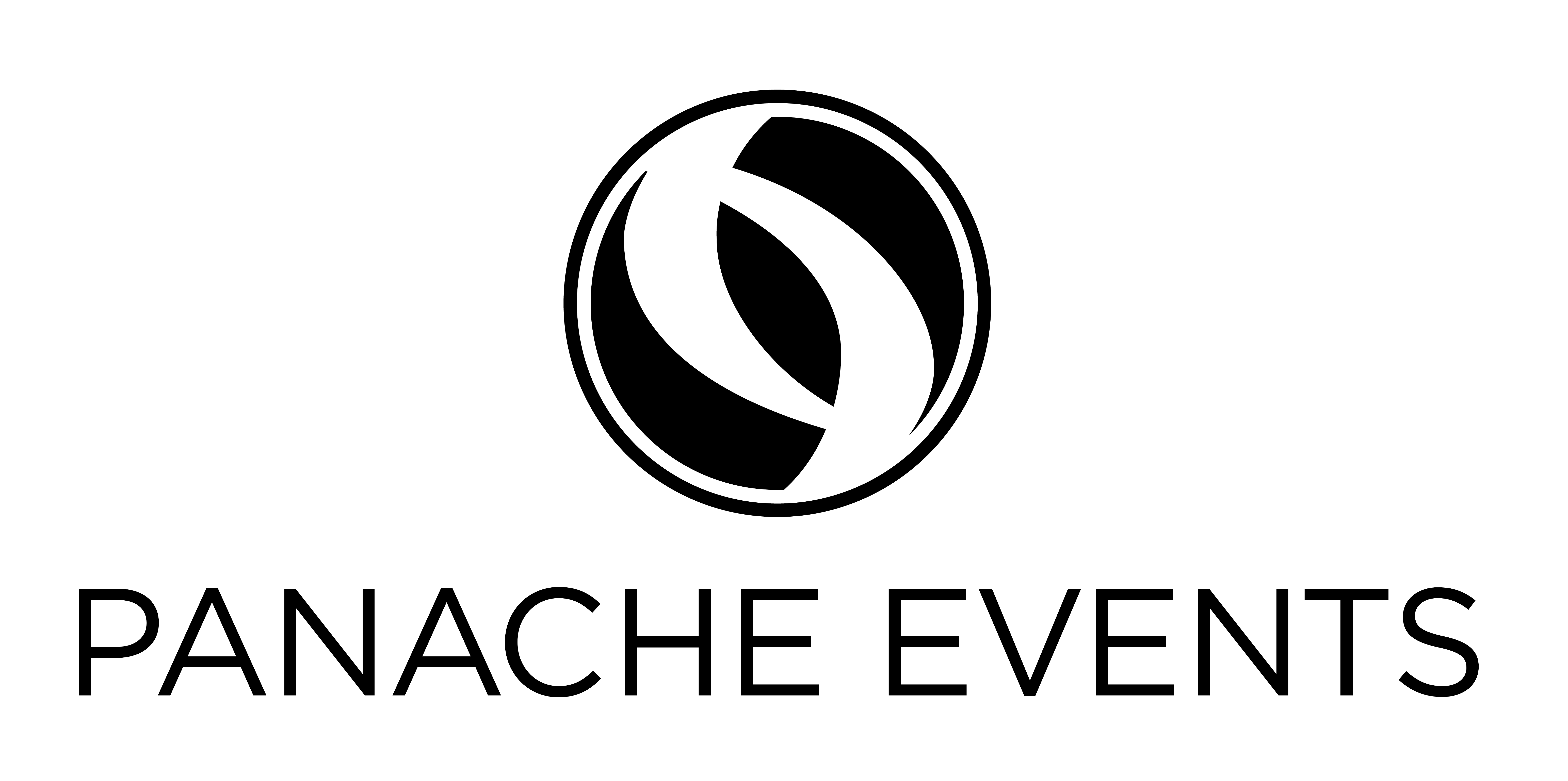 Panache Events Black Logo